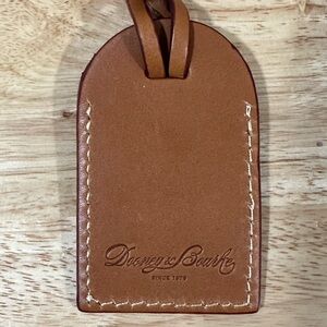 Dooney & Bourke Brown Leather Luggage Tag